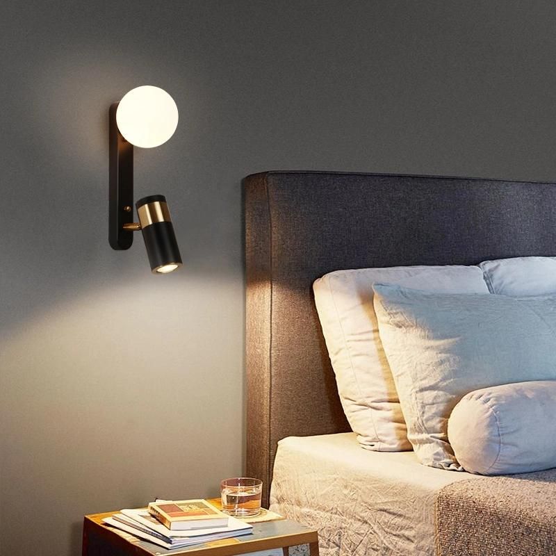 Bedroom Study Reading Lamp Headboard Wall Light Sconce Light Rotatable Metal Wall Lamp (WH-OR-143)