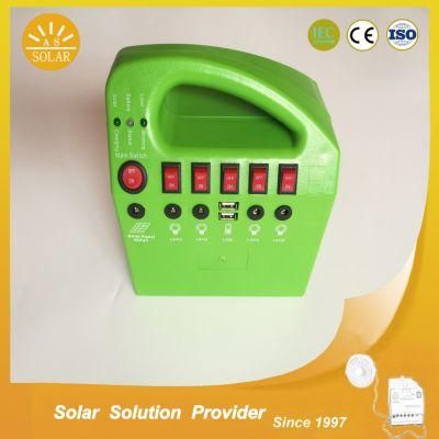 Portable 10W/7ah/12V DC Solar Panel Home Lighting Power System