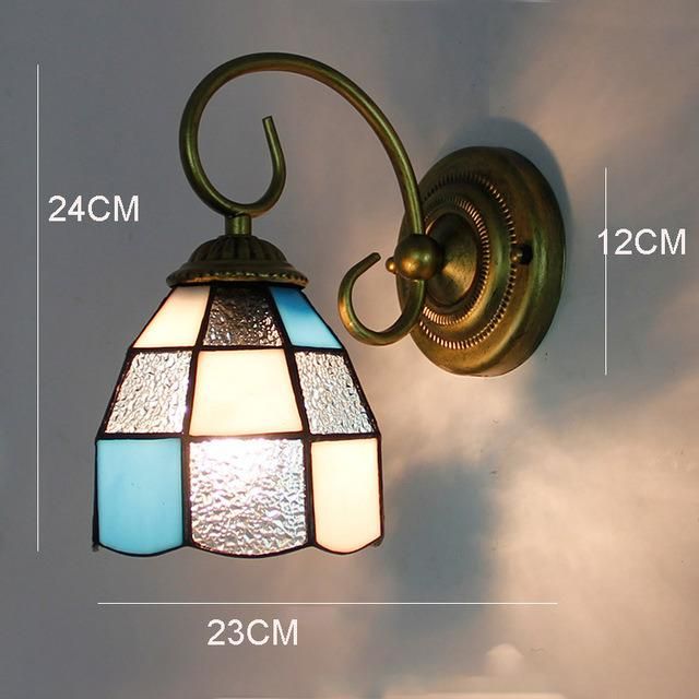 Mosaic Style LED Indoor Wall Light for Home Lighting Stained Glass Sconce Bathroom Rustic Wall Sconces (WH-VR-113)