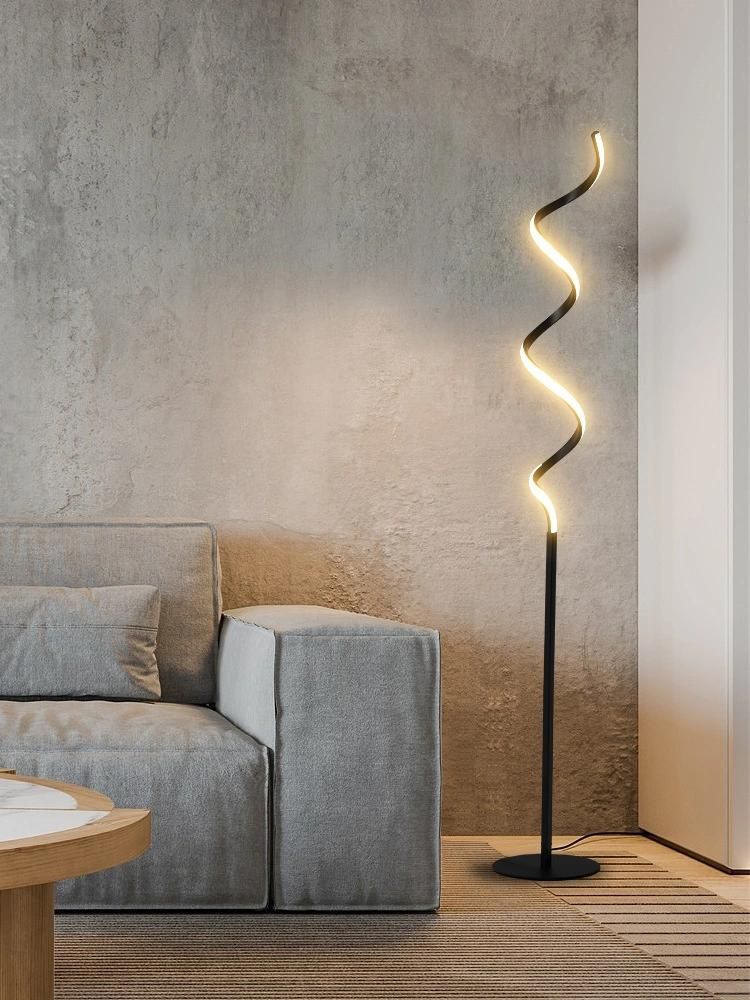 LED Floor Lamp Three Color Variable Light Creative Vertical Lamp Corner Minimalist Living Room and Bedroom Floor Lamp