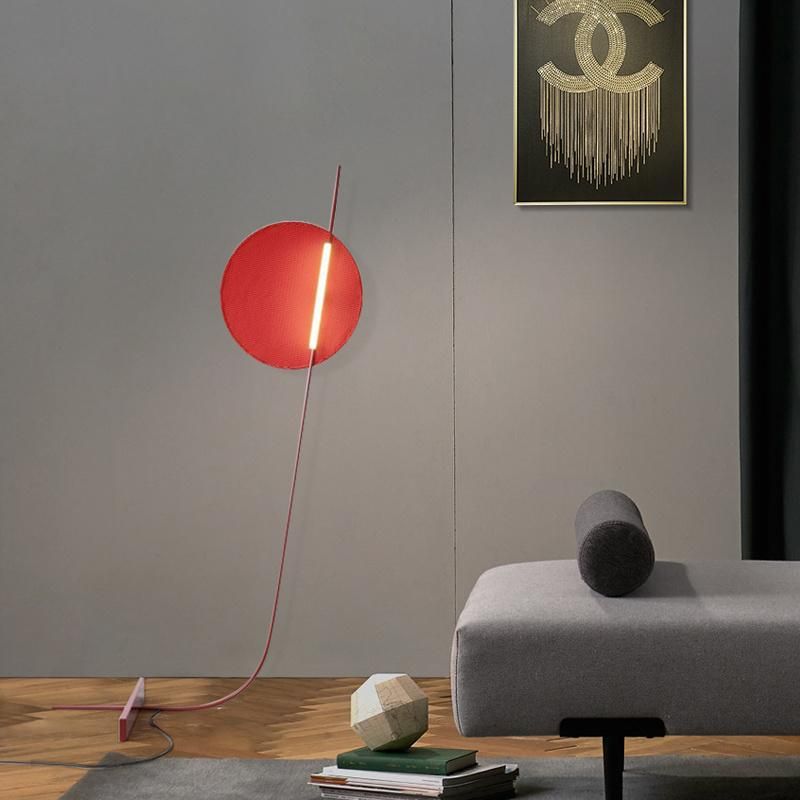 Nordic Red LED Floor Lamp Living Modern Minimalist Room Home Creative Decor Standing Lamp (WH-MFL-105)