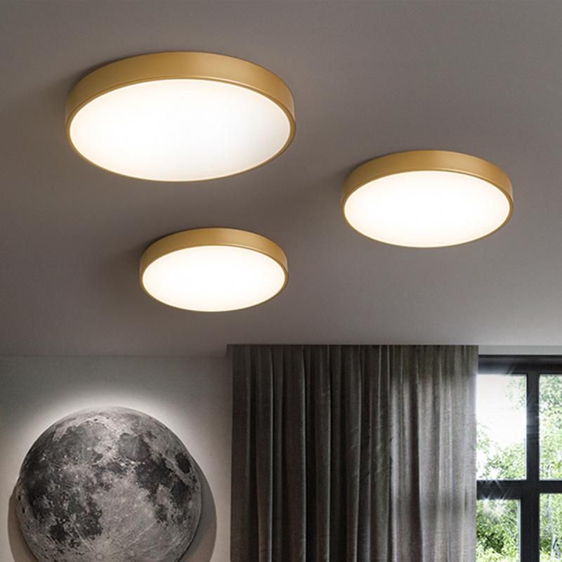 All Copper LED Ceiling Lamp Nordic Bedroom Lamp Modern Balcony Lamp
