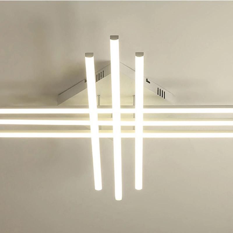 Nordic Postmodern Simple Personality LED Ceiling Light Hall Bedroom Black and White Lamp