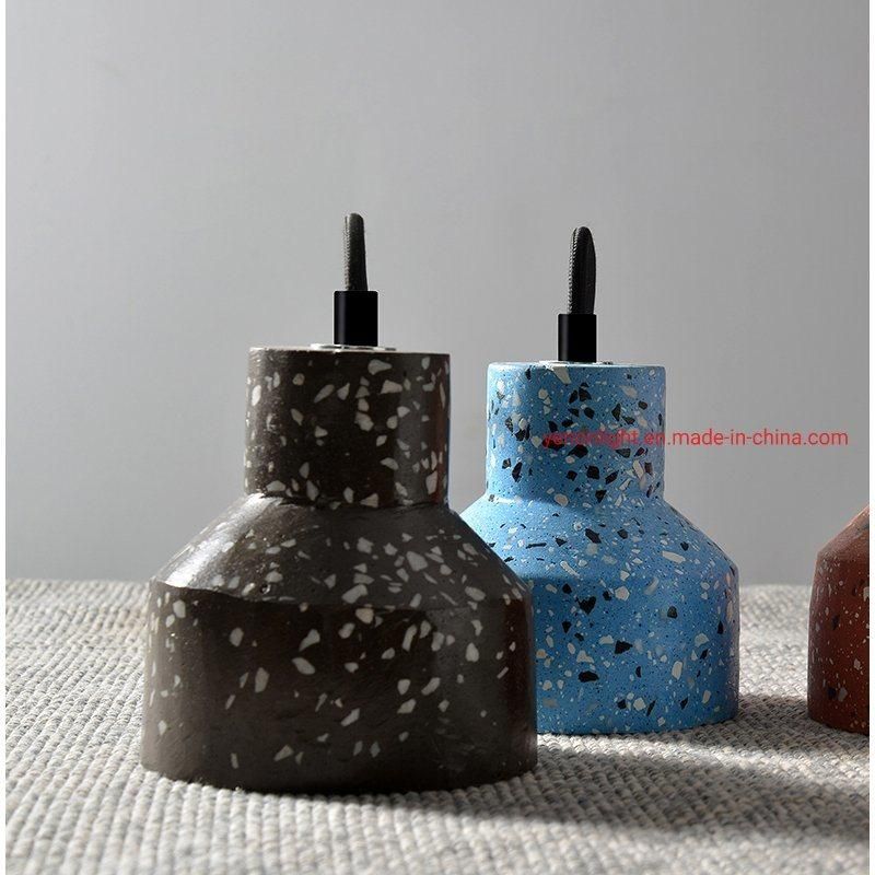 Modern Nordic Decorative Pendant Light Hanging Lamp Terrazzo Chandelier