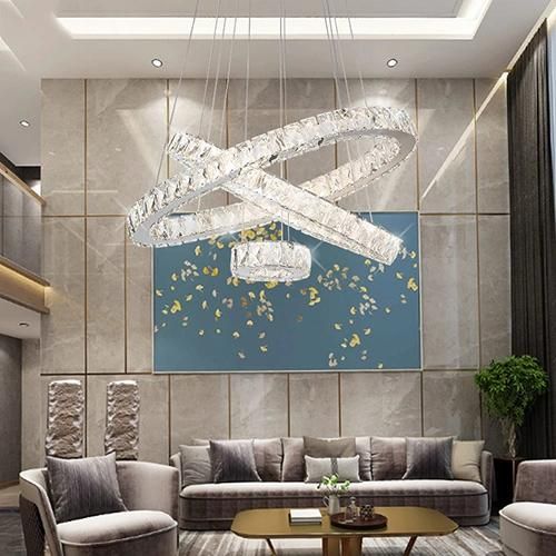 Modern LED Crystal Pendant Ceiling Lamp for Living Room