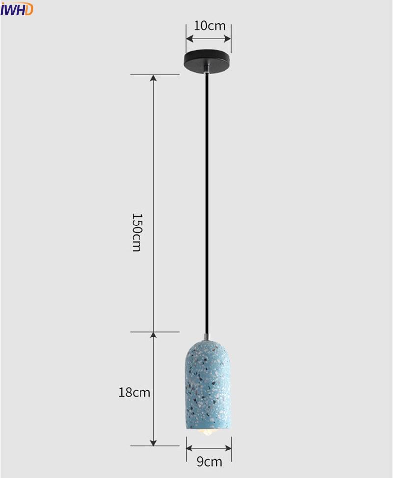 Nordic Cement Pendant Lamp Creative Trumpet Lamp Modern Long Hanging Lights for Home Decoration Pendant Lamp (WH-AP-245)