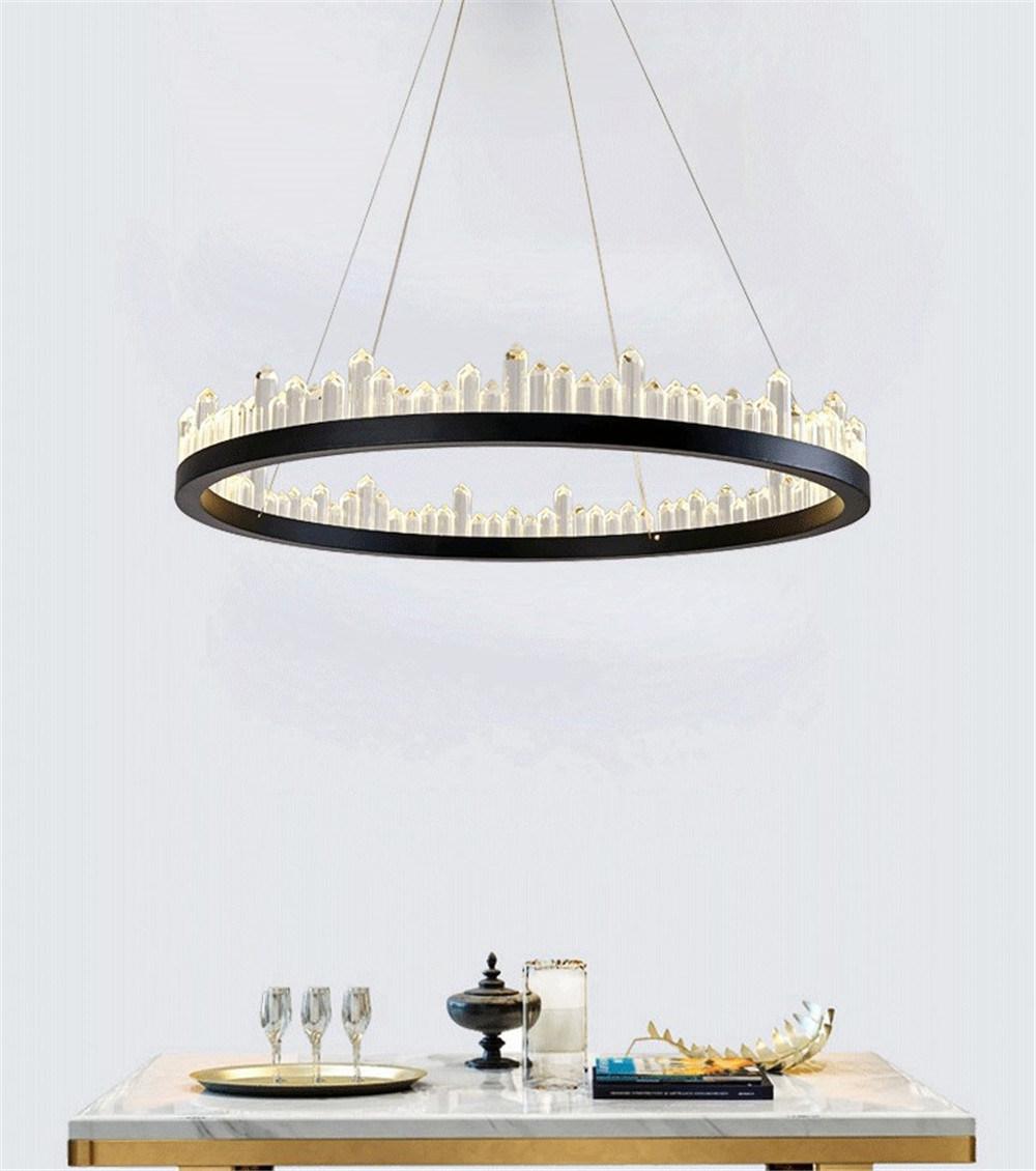 Modern Crystal Pendant Lights Living Room Kitchen Bedroom Hanging Light Fixtures Dining Room Modern Decor Hanging Lamps