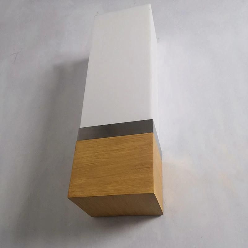 Simplicity White Square Frosted Acrylic Shade Wall Lamp Lights for Living Room