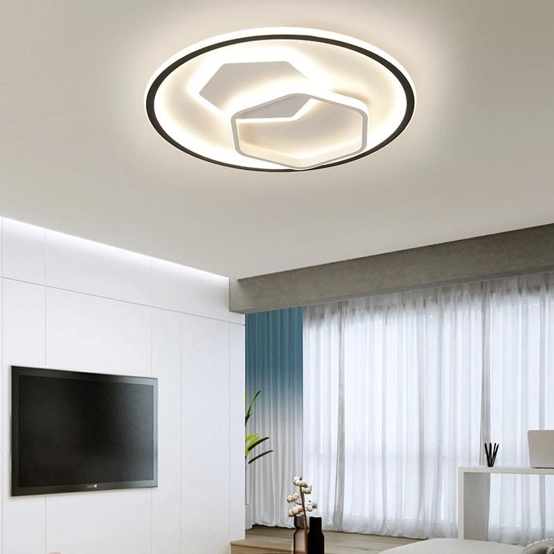 Simple Modern Ceiling Light LED Bedroom Light Circular Study Dining Room Lamp