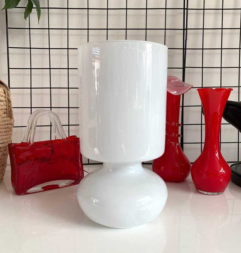 Glass Table Lamp Lykta Light Handmade Retro