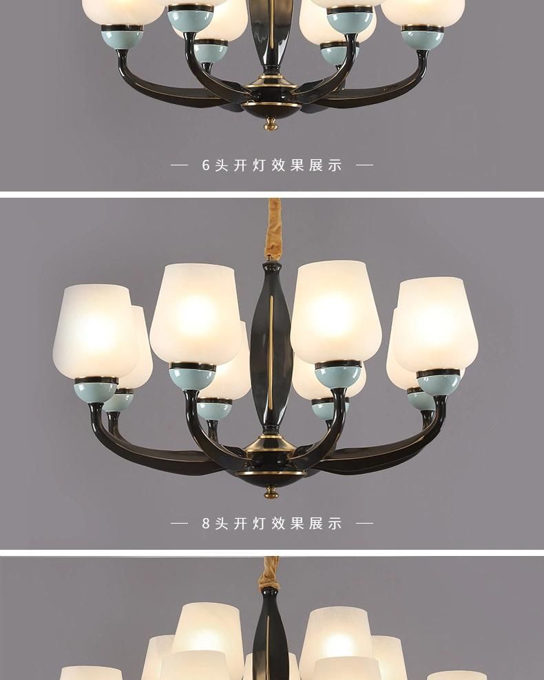 All Copper Modern LED Indoor Hotel Restant Home Ceiling Pendant Decoration Lighting Home Lighting and Fancydinning Light