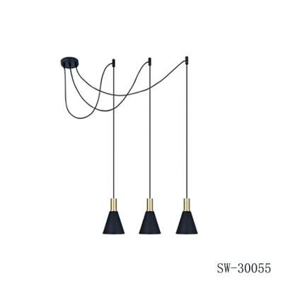 Industrial Adjustable Pendant Light Black Vintage 3 Light Hanging Modern Mini Ceiling Pendant Light for Kitchen Island Restaurant Bar