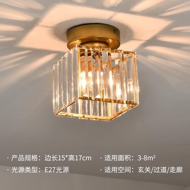 LED Ceiling Lamp Corridor Porch Lamp Crystal Aisle Lamp Entry American Balcony Lght (WH-CA-86)