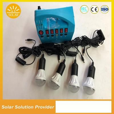 Portable Li-ion Battery Solar LED System Solar Lighting Power Kits