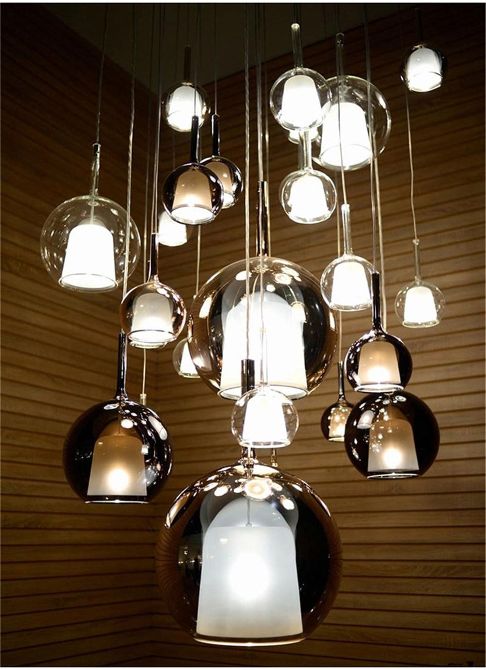Modern Glass LED Pendant Lights Designer Simple Dining Room Hanging Lamp Living Room Bar Restaurant Kitchen LED Hanglamp