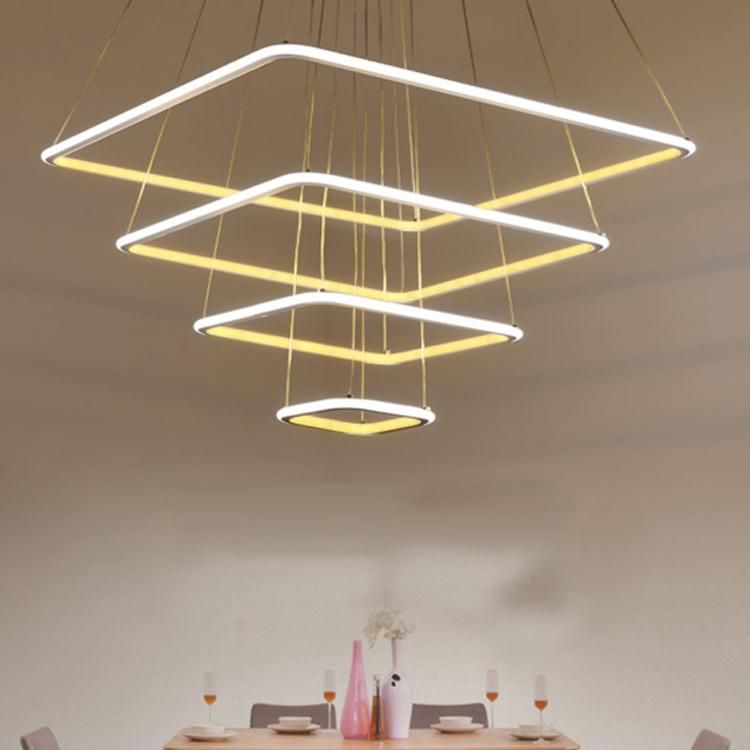 Modern Individual Acrylic Pendant Lights Square Pendant Lamp (WH-AP-37)
