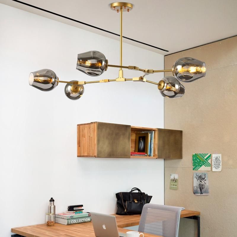 Nordic Molecular Lamp Living Room Bedroom Kitchen Glass Chandelier (WH-GP-08)