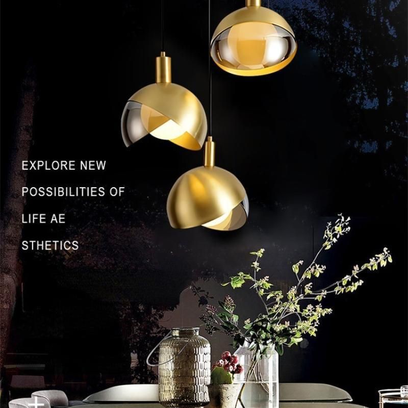 Europe Modern LED Glass Ball Luxury Pendant Light on Dining Room Kitchen Island Light (WH-GP-81)