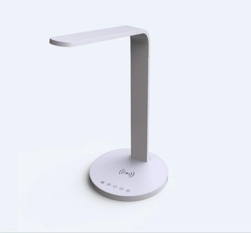 5 Level Dimmer Natural White Warm Light Desk Lamp with Wireless Charging