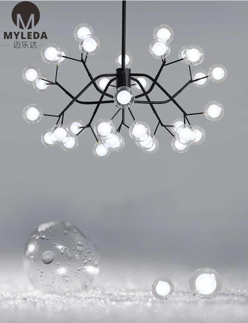 Modern Simple Bubble Ball Branch Pendant Lamp for Home Living Room Bedroom