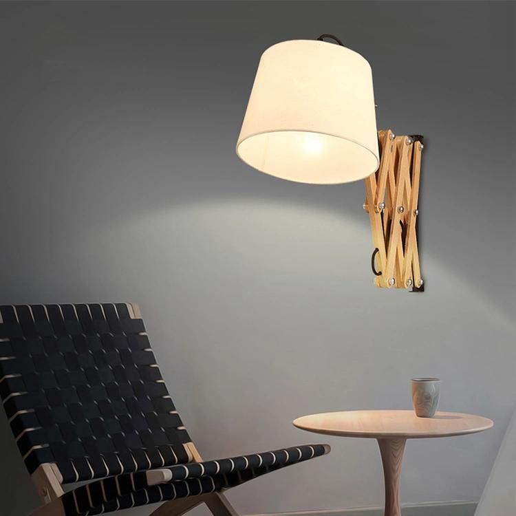 Adjustable Modern Solid Wood Creative American Vertical Table Lamp