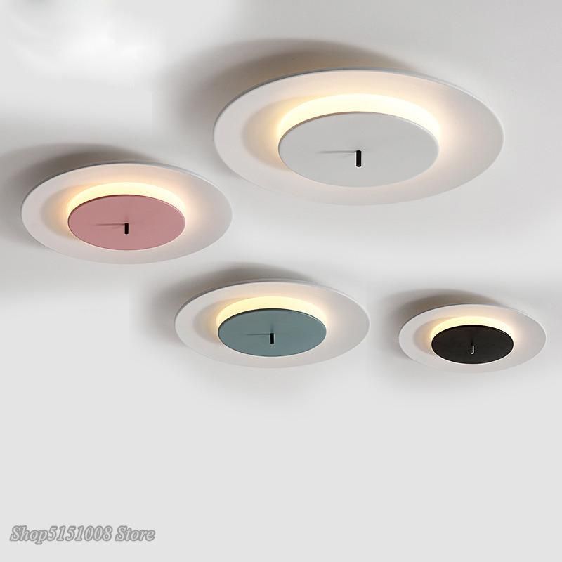 Modern Simple LED Ceiling Lights Nordic Living Room Children′s Room Round Ceiling Lamp (WH-MA-197)