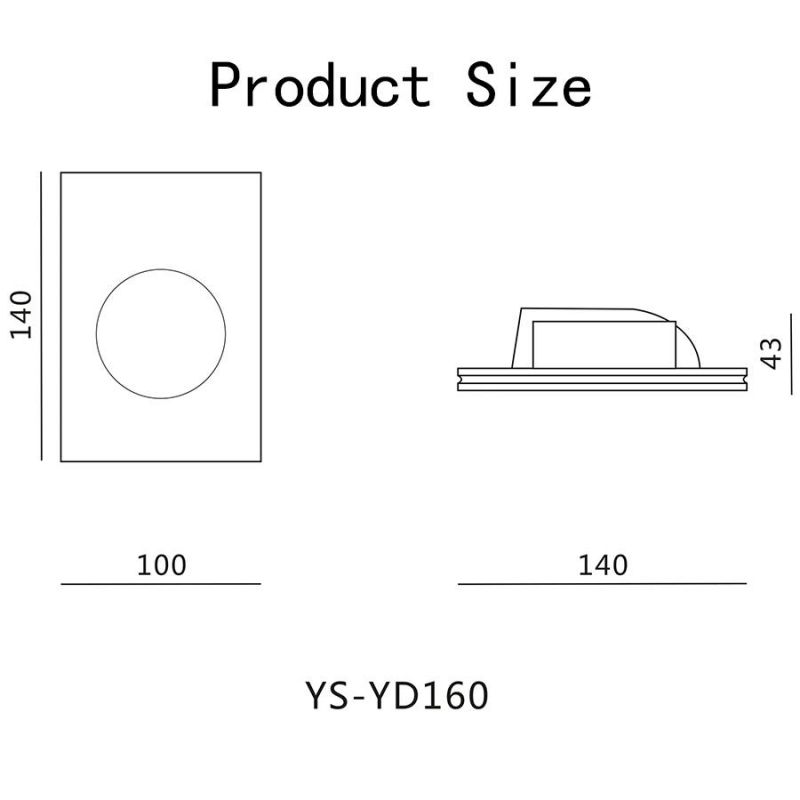 Simple Modern Gypsum Wall Lamp of Bedside Light (160)