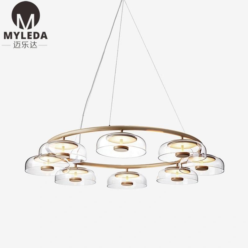 Hotel Simple Modern Glass Pendant Light