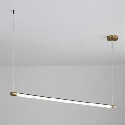 Restaurant Pendamt Lamp Dining Room Bar Long Strip LED Hanglamp Modern Indoor Home Decor Kitchen Pendant Light