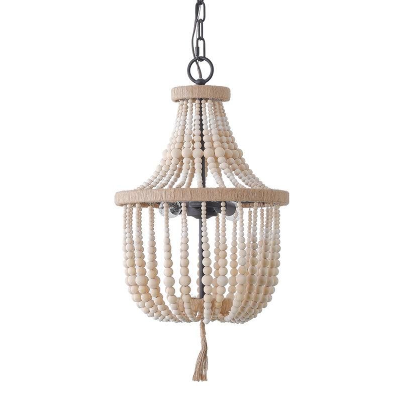 Jlc-Bc09 Farmhouse Wooden Chandelier Fixture