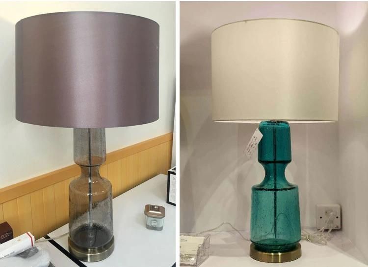 Modern Metal Table Lamp with Fabric Shade for Living Room Bedroom and Hotel Decoration Table Lamp