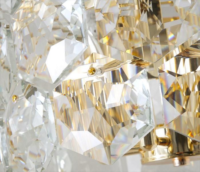 Fashion and Modern Crystal Chandelier Pendant Light Finished in Gold Polishing