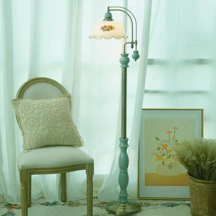 Floor Lamp, Living Room, Bedroom, French Style, American Garden, Rural, Retro, Nostalgic, Nostalgic, Red, Nordic Desk Lamp