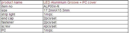 2018 LED Tube Light Aluminum Profile (ALP004-R)