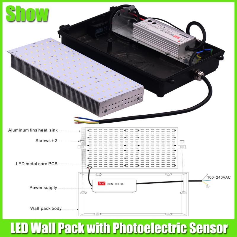 High Power 60W LED Wall Lighting Wall Mount Dlc