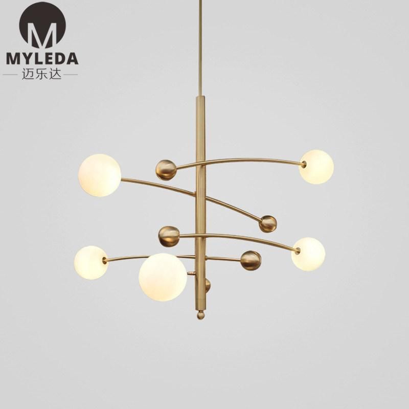Modern Decorative Villa Lobby Project LED Chandelier Pendant Lamp