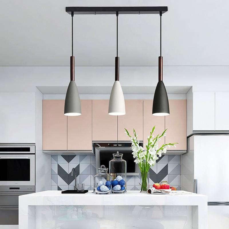 Modern 3 Pendant Lighting Nordic Minimalist Pendant Lights Over Dining Table Kitchen Island Hanging Lamps Dining Room Lights