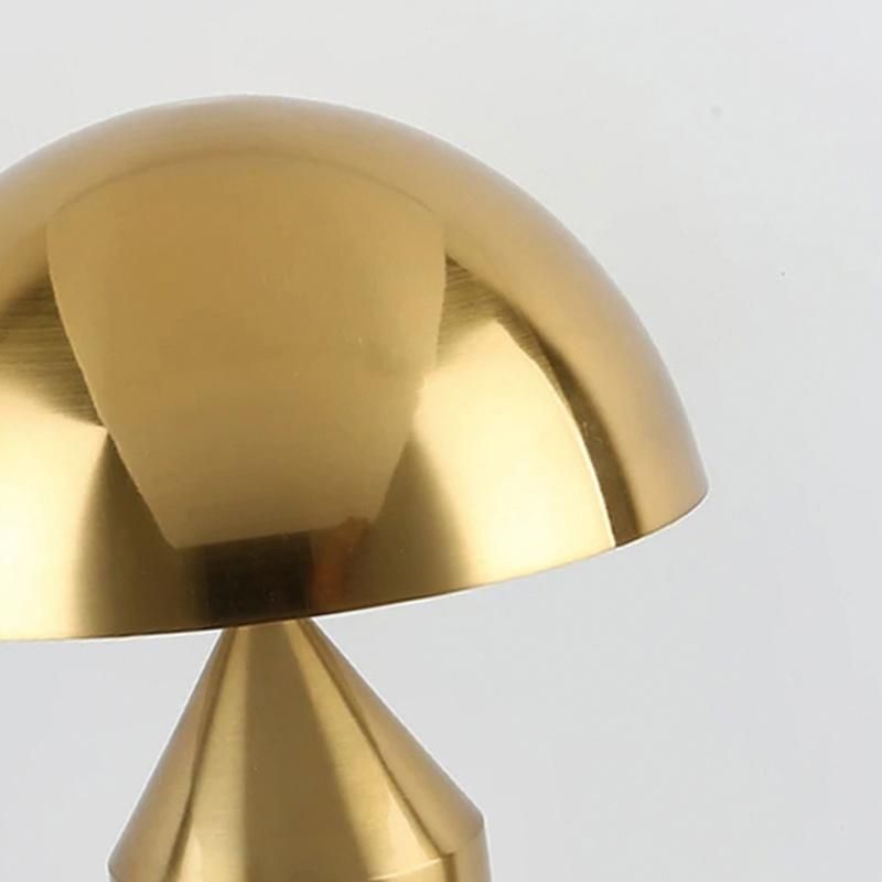 Mushroom Cloud Shade Golden Table Lamp Bedside Lamp Reading Light