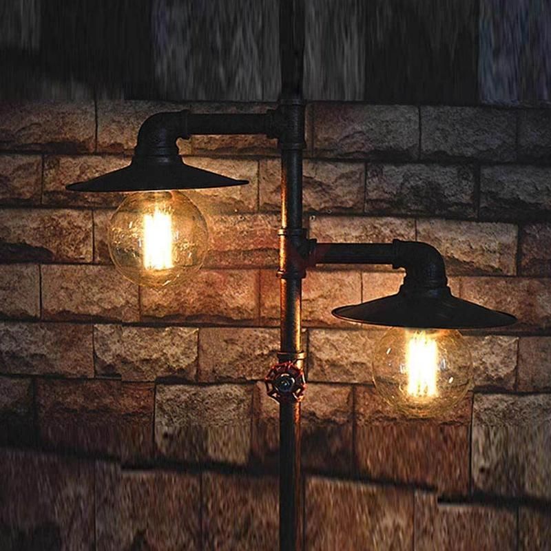 Vintage Fixture Water Pipe Floor Stand Lamp Edison Bulb Standing Lamp (WH-VFL-20)