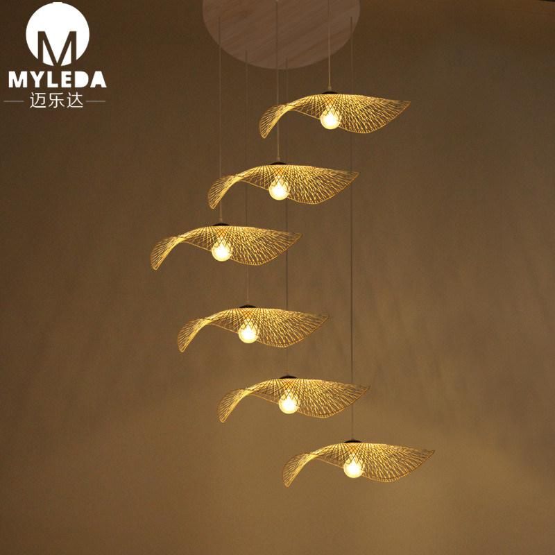 Cage Traditional Handmade Bamboo Lamp Bright Lantern Pendant Light