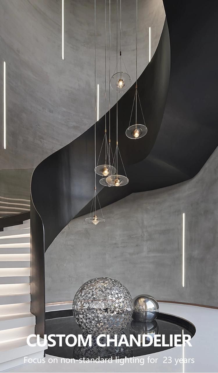 Modern Custom Hotel Villa Luxury LED Chandelier