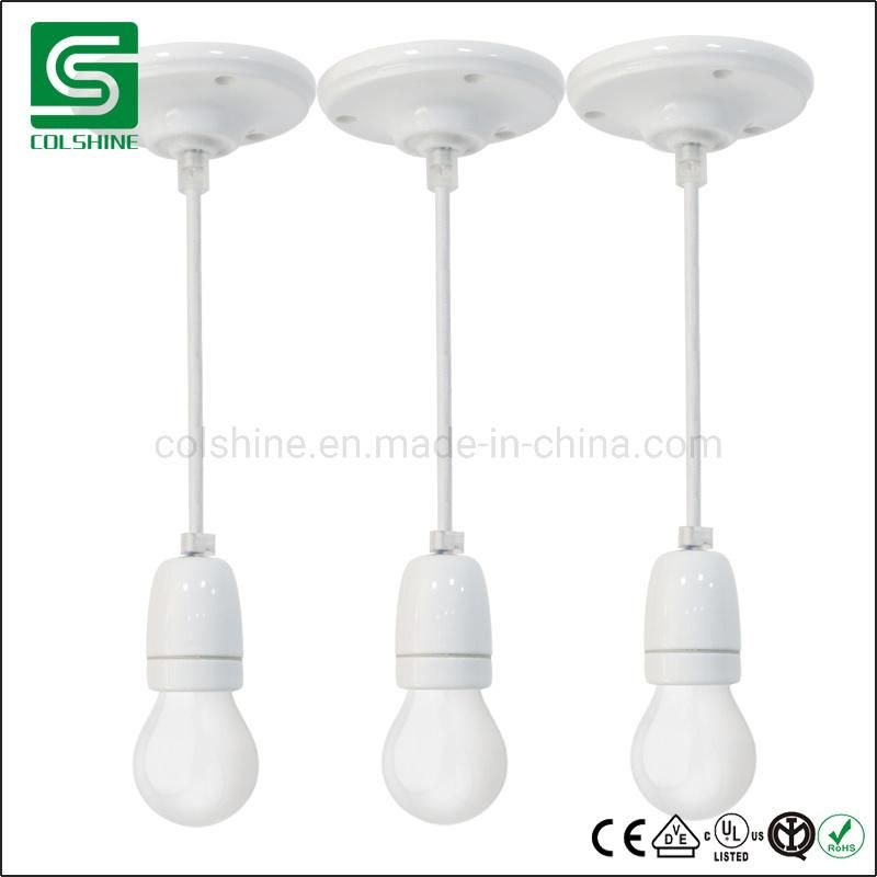 DIY Porcelain Decoration Pendant Lamp E27 Light Base