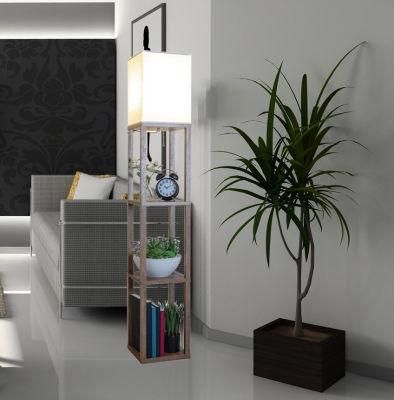 LED Indoor Light Modern Nordic Luxury Decorative Light Stand Wooden Floor Lamp