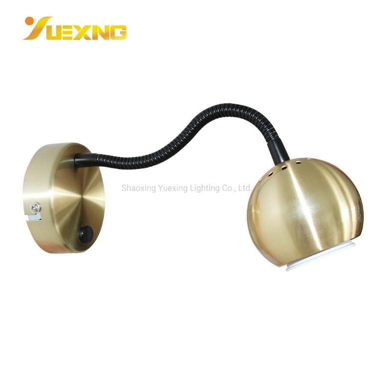 Adjustable Surface Mounted Flexible Golden Iron Spot Ceiling Light Fixture