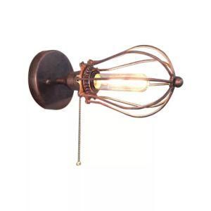 Rusty Cage E27 Socket Pull Switch Wall Lighting