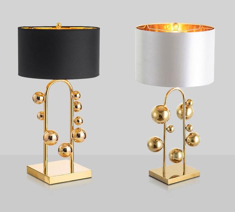 Classic and Noble Style Hotel Metal and Fabric Children′ S Table Lamp for Lighting Decoration