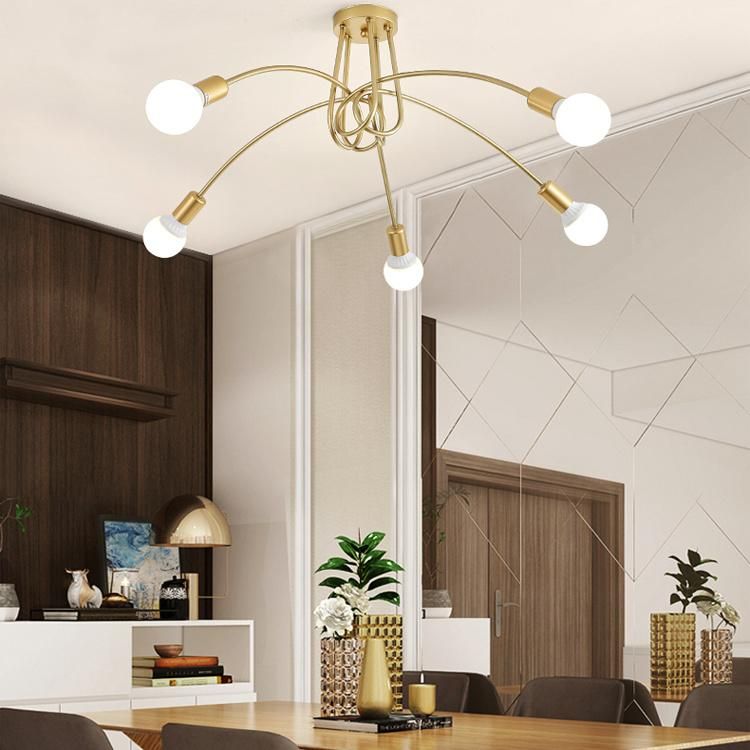 Ready to Ship in Stock Fast Dispatchindoor Designer Decorative Metal Shade Hanging Lamp Fixture Chandelier Pendant Light