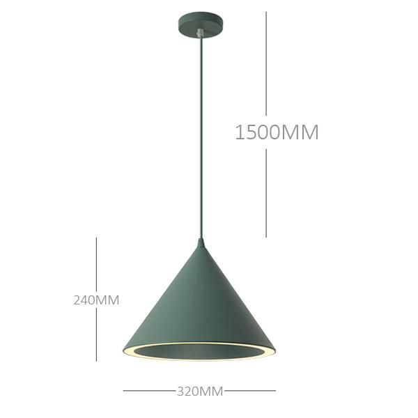 Wholesale Colorful LED Pendant Lamp New Modern Taper Shape Hanging Mounted Pendant