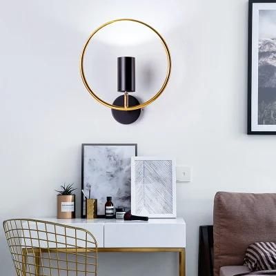 Round Bedroom Bedside Lamp Wall Lamp Creative Modern Simple Study Reading Lights