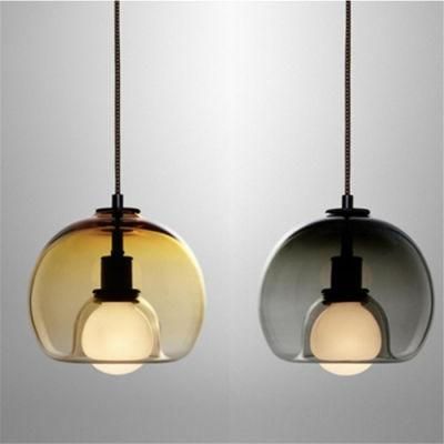 Restaurant Glass Pendant Lights Stair Porch Bedroom Bedside Light Fixtures Dining Room Designer Creative LED Hanging Lamp